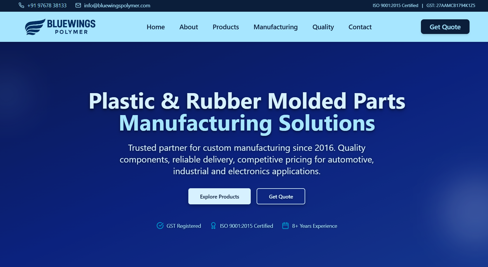 Bluewings Polymer Pvt. Ltd. Project